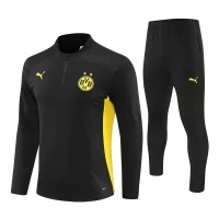 BVB Borussia Dortmund Black Training Technical Soccer Tracksuit 2024-25