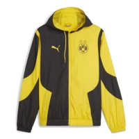 Puma Borussia Dortmund Mens Pre-Match Windbreaker Soccer Jacket 2024-25