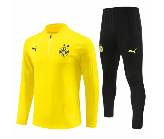 BVB Borussia Dortmund Yellow Training Technical Soccer Tracksuit 2024-25