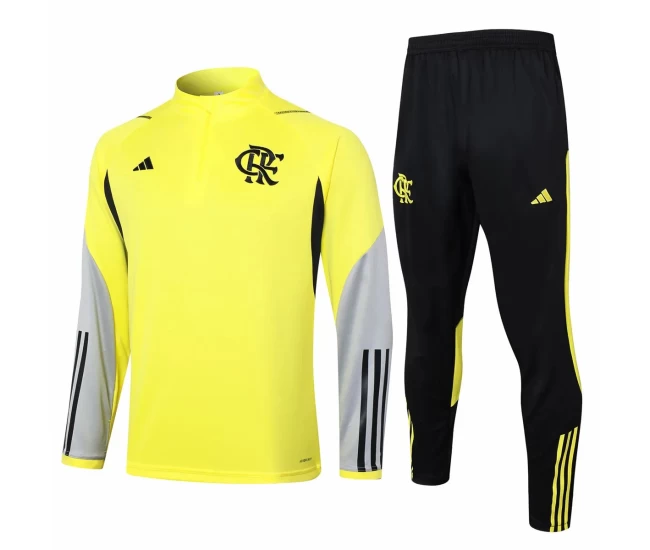 CR Flamengo Yellow Training Technical Soccer Tracksuit 2024-25