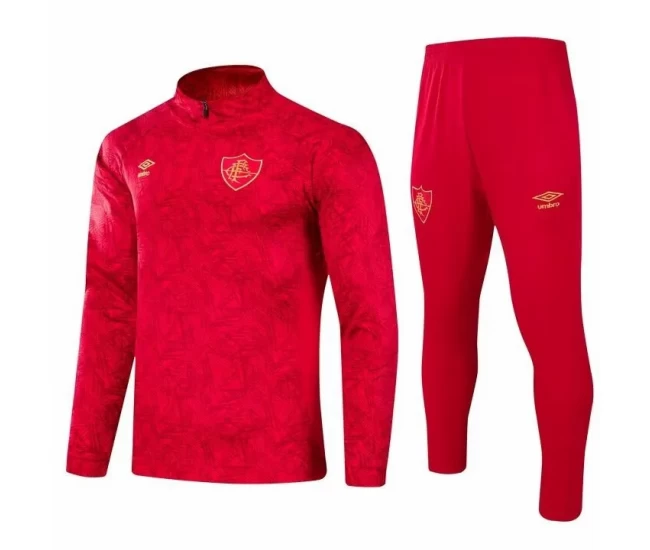 Fluminense FC Red Training Technical Soccer Tracksuit 2024-25