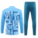 Olympique Marseille Blue Training Technical Soccer Tracksuit 2024-25