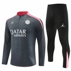 PSG Jordan Grey Training Technical Soccer Tracksuit 2024-25