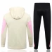 PSG Jordan Beige Training Hooded Presentation Soccer Tracksuit 2024-25