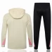 PSG Jordan Beige Training Hooded Technical Soccer Tracksuit 2024-25