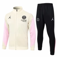 PSG Jordan Beige Training Presentation Soccer Tracksuit 2024-25