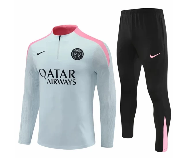 PSG Grey Training Technical Soccer Tracksuit 2024-25