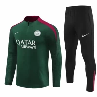 PSG Green Training Technical Soccer Tracksuit 2024-25