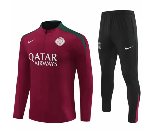 PSG Red Training Technical Soccer Tracksuit 2024-25