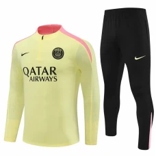 PSG Yellow Training Technical Soccer Tracksuit 2024-25