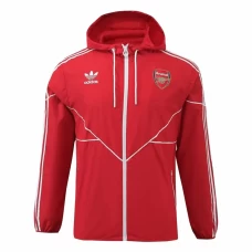 Arsenal Mens Red Windbreaker Soccer Jacket 2024-25