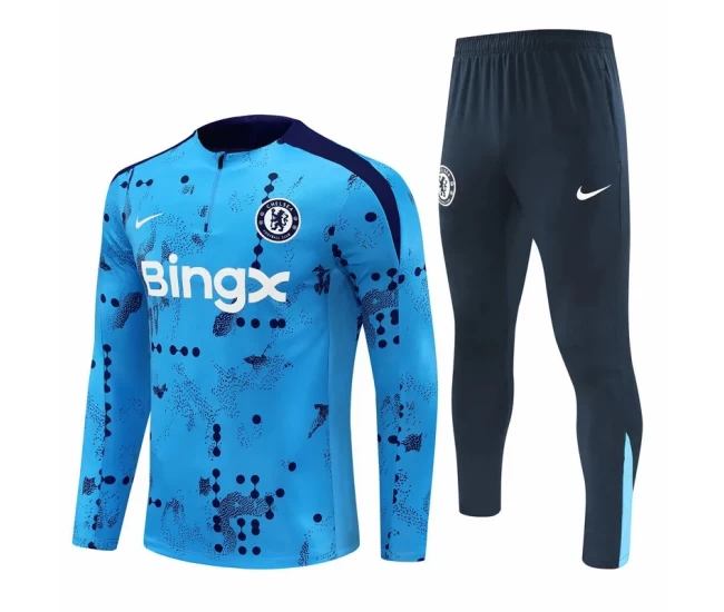 Chelsea Blue Training Technical Soccer Tracksuit 2024-25