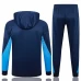 Chelsea Navy Training Hooded Presentation Soccer Tracksuit 2024-25