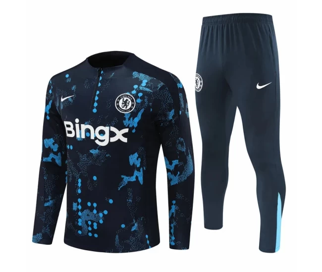 Chelsea Navy Training Technical Soccer Tracksuit 2024-25