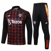 Manchester United Black Training Technical Soccer Tracksuit 2024-25