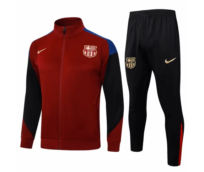 FC Barcelona Red Training Presentation Soccer Tracksuit 2024-25