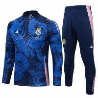 Real Madrid Blue Training Technical Soccer Tracksuit 2024-25