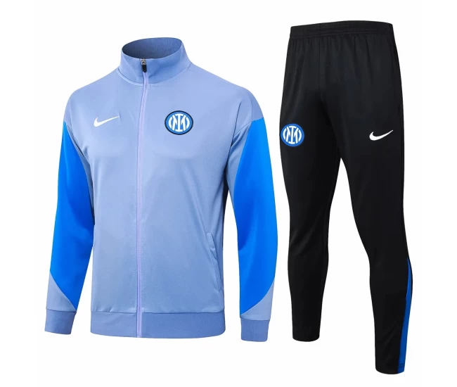 Inter Milan Blue Training Presentation Soccer Tracksuit 2024-25