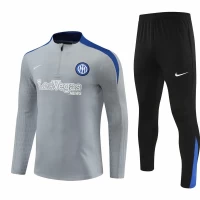 Inter Milan Grey Training Technical Soccer Tracksuit 2024-25