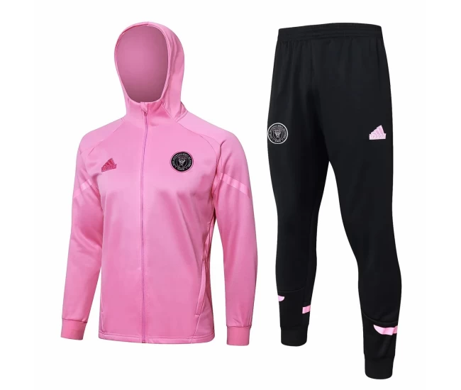 Inter Miami CF Pink Training Hooded Presentation Football Tracksuit 2024-25