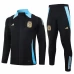 Argentina Black Training Presentation Soccer Tracksuit 2024-25