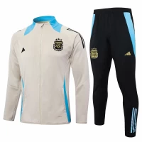 Argentina Beige Training Presentation Soccer Tracksuit 2024-25