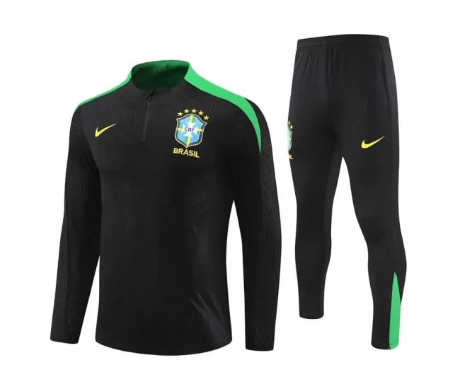 Brazil National Team Black Training Technical Soccer Tracksuit 2024-25