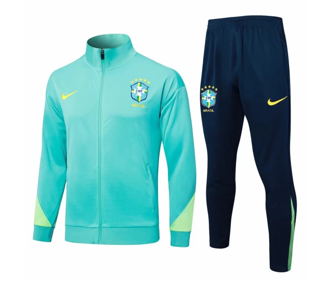 Brazil National Team Green Training Presentation Soccer Tracksuit 2024-25