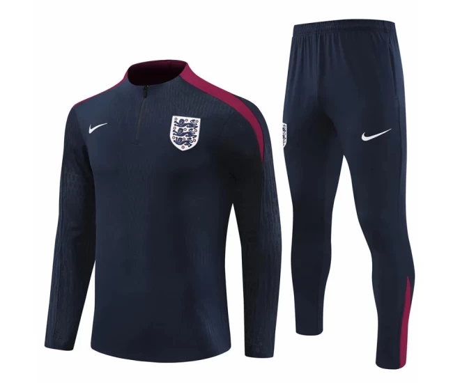 England Navy Training Technical Soccer Tracksuit 2024-25