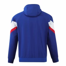 France Mens Hooded Windbreaker Soccer Jacket 2024-25