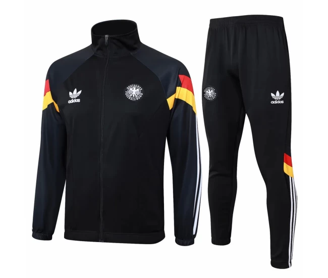 Germany Black Training Presentation Soccer Tracksuit 2024-25