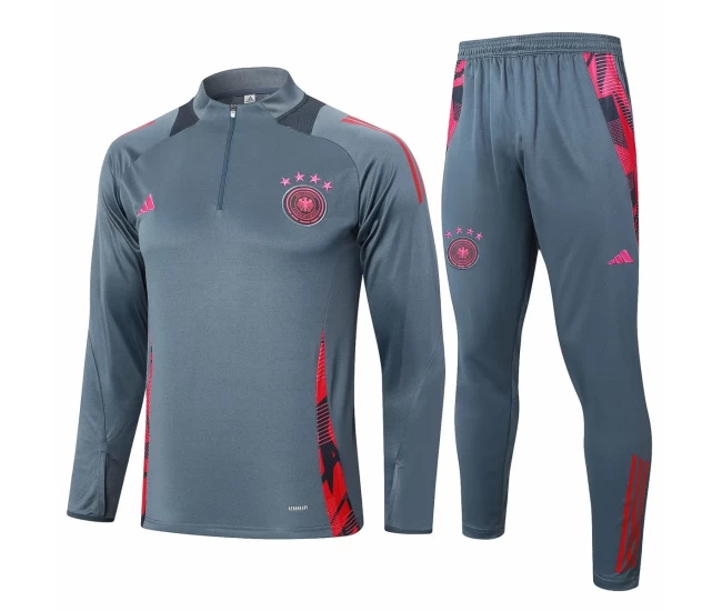 Germany Grey Training Technical Soccer Tracksuit 2024-25