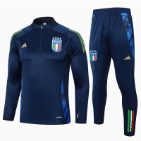 Italy Navy Training Technical Soccer Tracksuit 2024-25