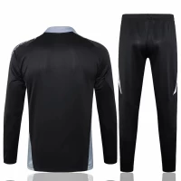 Italy Black Training Technical Soccer Tracksuit 2024-25