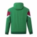 Portugal Mens Hooded Windbreaker Soccer Jacket 2024-25