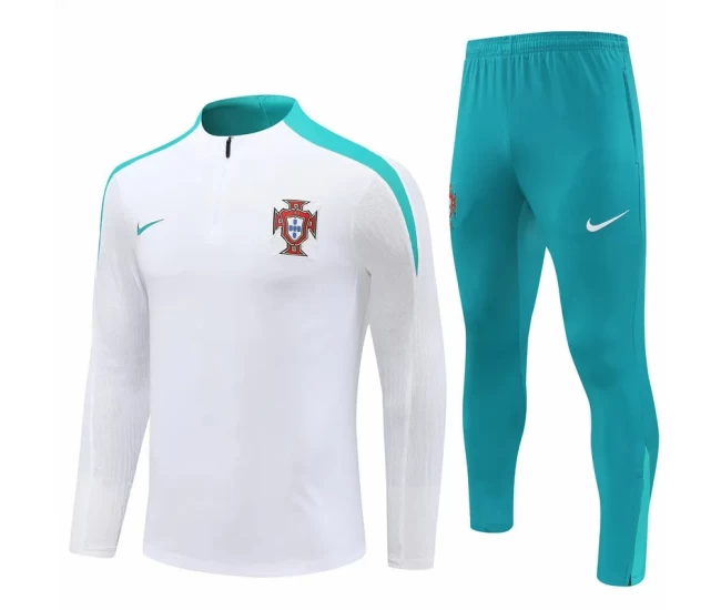 Portugal National Team White Training Technical Soccer Tracksuit 2024-25